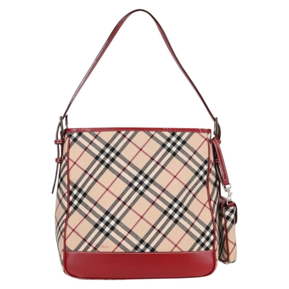 Burberry Nova Check Blue Label Shoulder Bag Beige